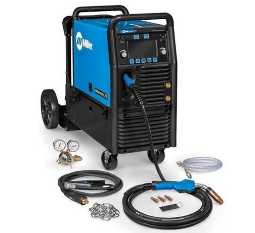Millermatic&reg; 255 MIG/Pulsed MIG Welder 951766 w/ EZ-Latch&trade; Running Gear